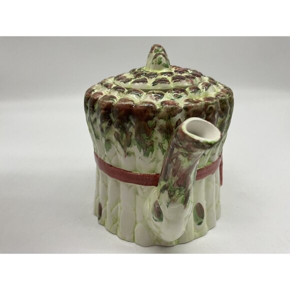 Ceramic Asparagus Vintage Teapot w/ Lid by Seymour Mann Hand Painted Collectible - Picture 6 of 16